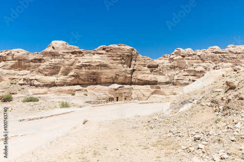 The Siq, the narrow slot-canyon