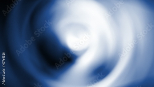 Abstract Discs Background (25fps). Blue and white background made out of glass-like disc shapes waving in and out of focus and fluctuating in brightness.