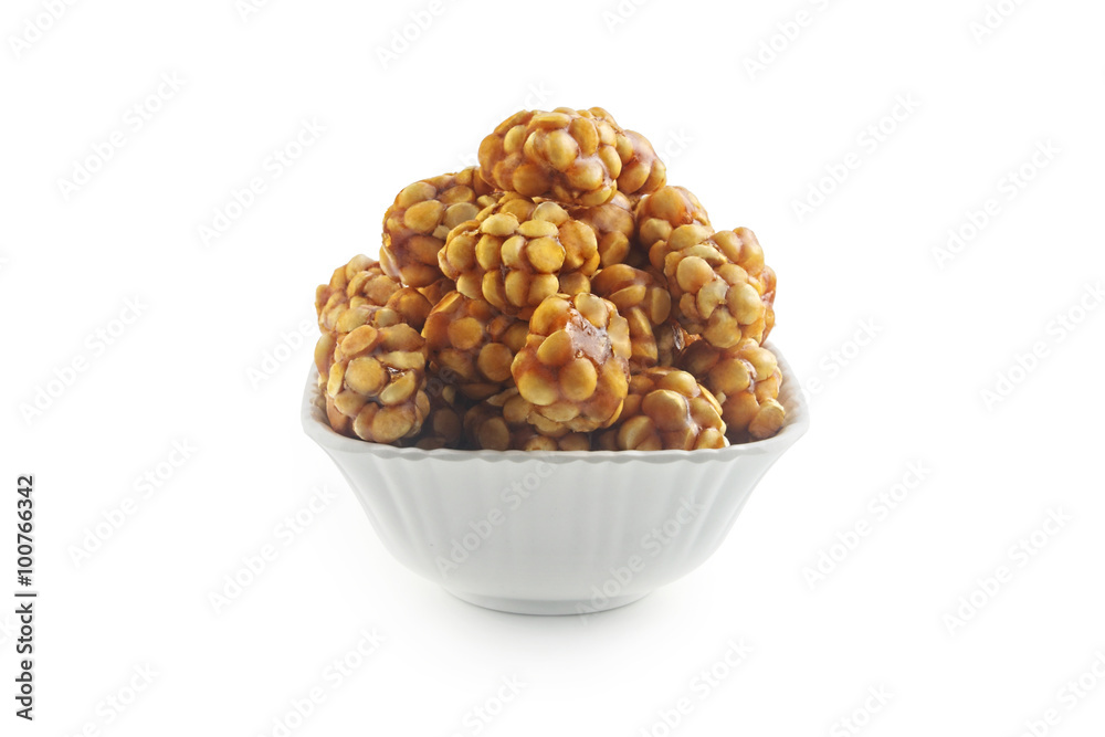 Indian Sweet Roasted grams balls Indian Sweet Roasted grams balls