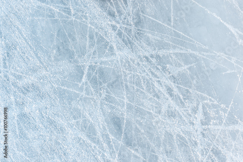 Obraz na plátně Ice texture on a skating rink