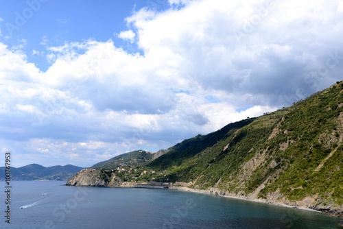 Big clouds in Cinque Terre, Italy