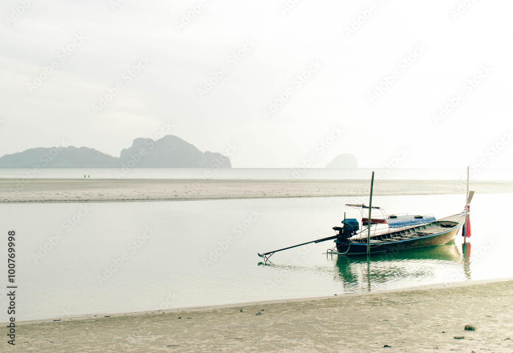 Obraz premium traditional Thai long tail boat