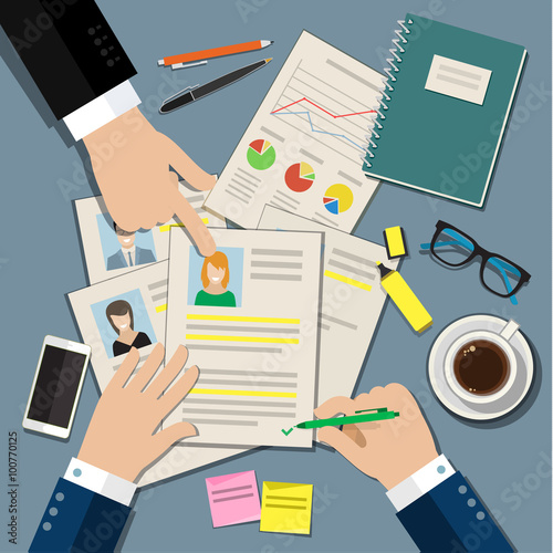 Job interview concept