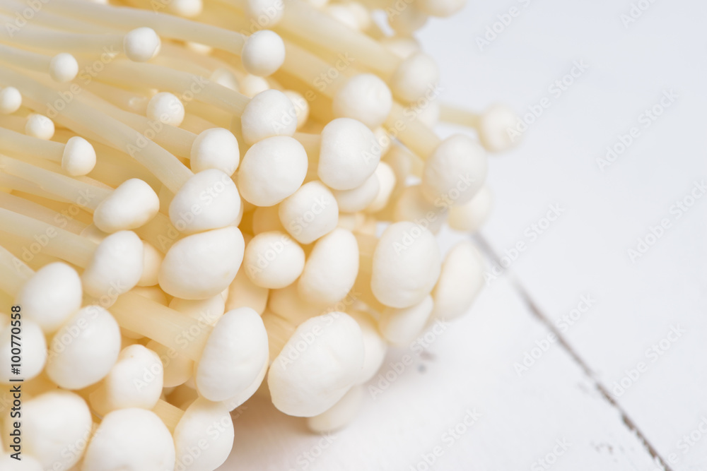 Enoki mushroom, Golden needle mushroom Enoki mushroom, Golden needle mushroom