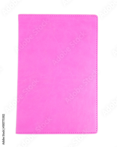 A stylish notebook, isolated on white background