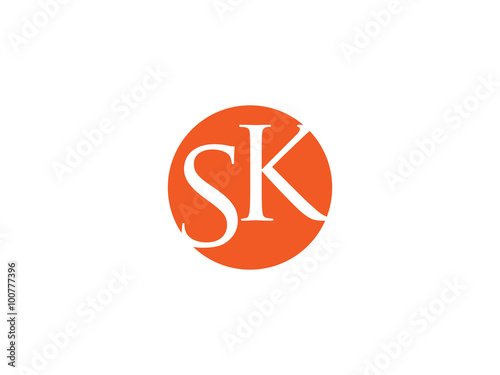 Double SK letter logo