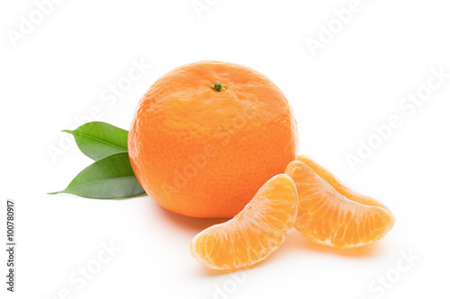 Orange on the isolated white background.