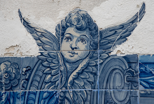 Azulejo with angel