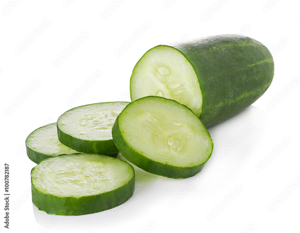 Cucumber on white background Cucumber on white background
