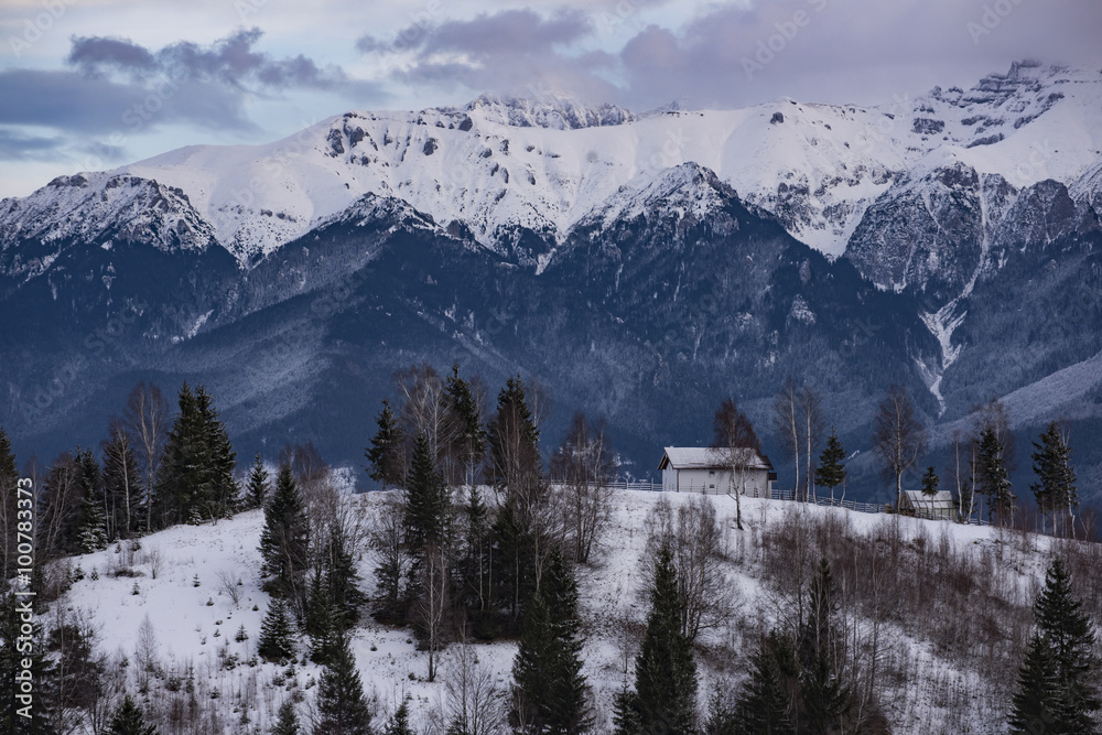 Winter landscape in a romanian village - Magura Winter landscape in a romanian village - Magura