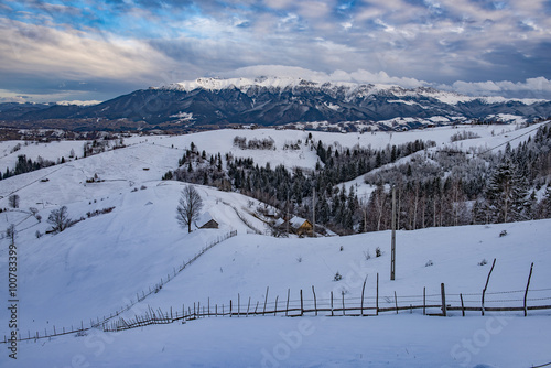 Winter landscape in a romanian village - Magura © agcreativelab