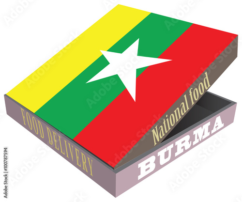 Symbolic box for delivery of food Burma