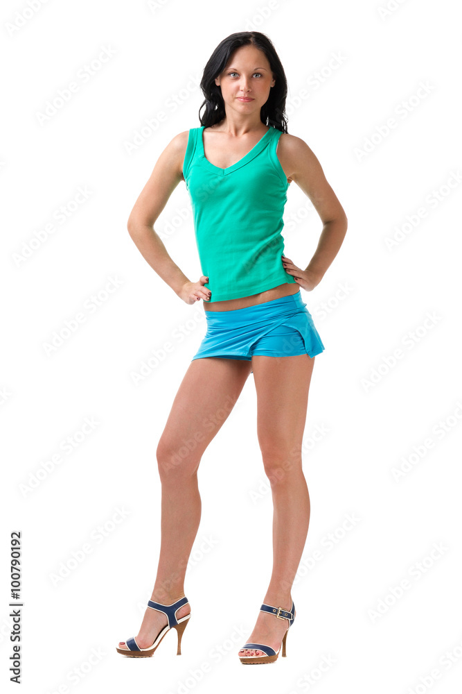 portrait of sexy young woman isolated on white portrait of sexy young woman isolated on white