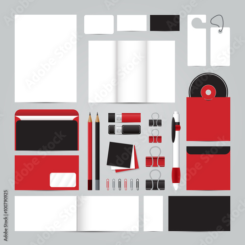 Corporate identity template set. Business mock-up