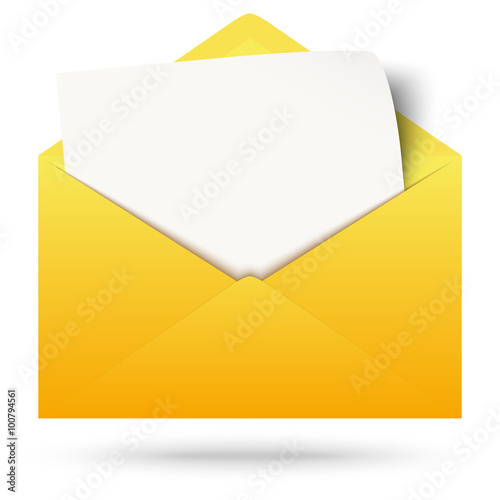Envelope with notepad