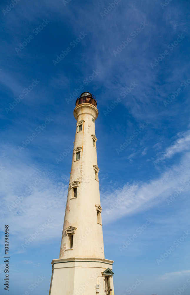 Aruba Lighthouse with Peeling Paint