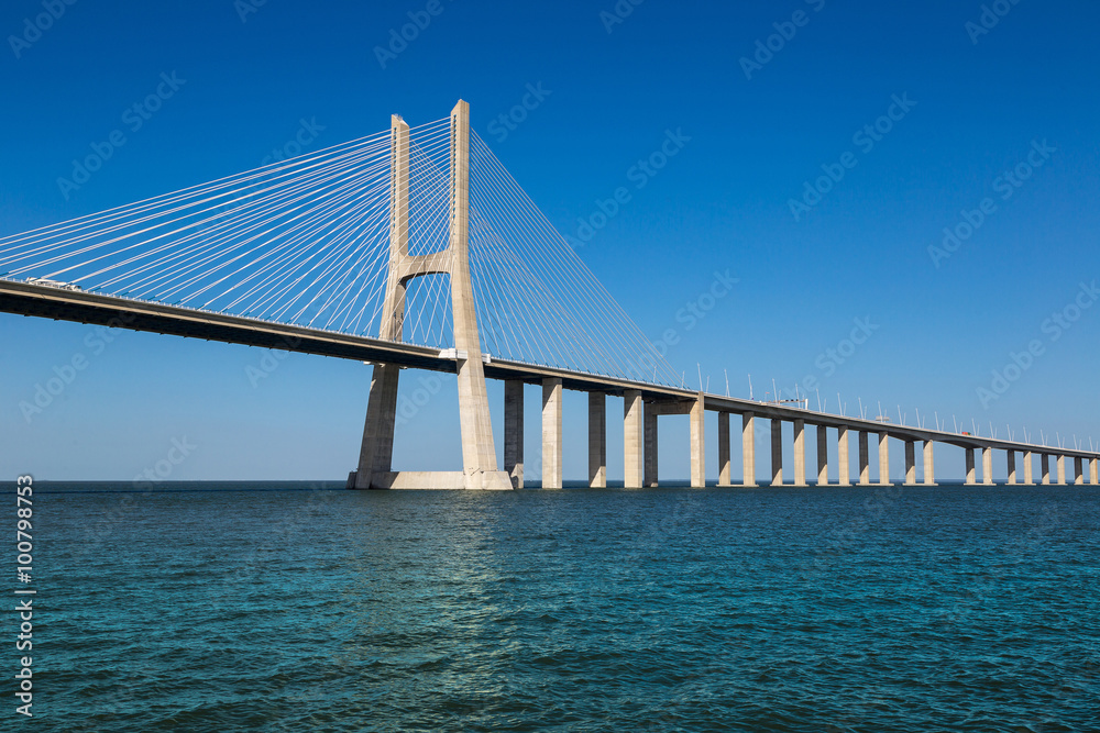 Vasco da Gama Bridge in Lisbon