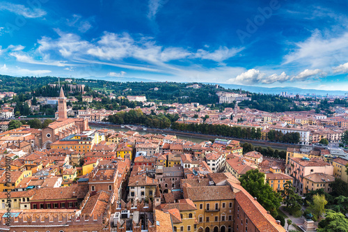 Aerial view of Verona, Italy