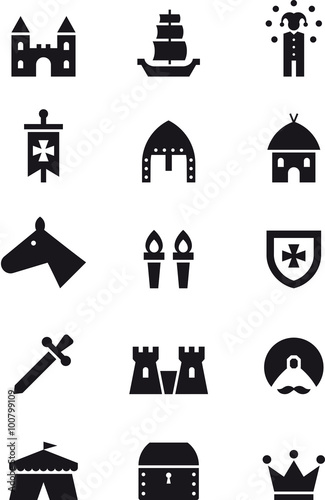 MEDIEVAL black icons