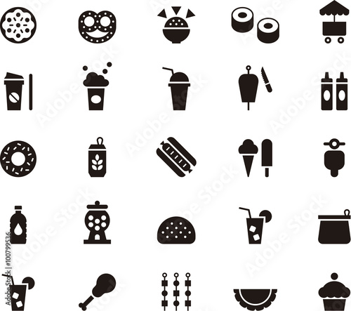 FAST FOOD icons