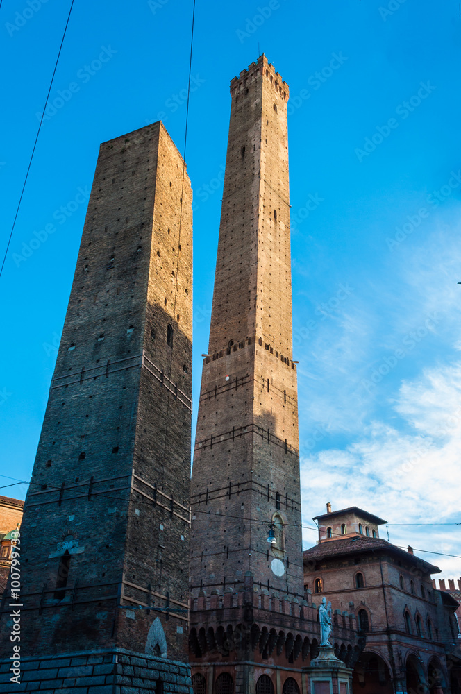 Twin Towers in Bologna Italy