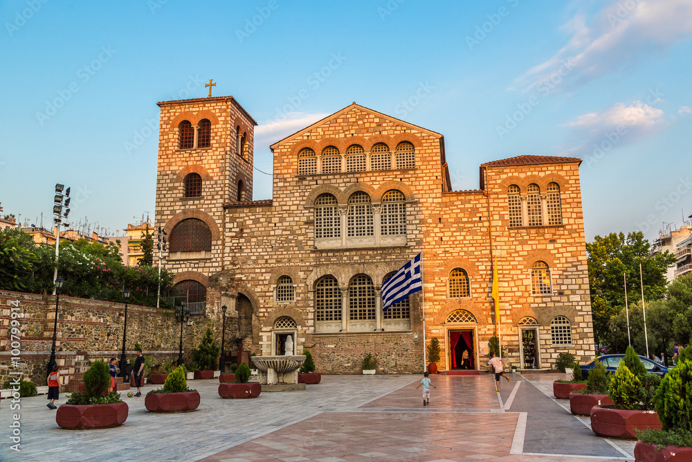 Saint Demetrius church in Thessaloniki - obrazy, fototapety, plakaty 