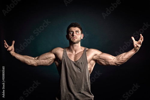 athletic young man portrait