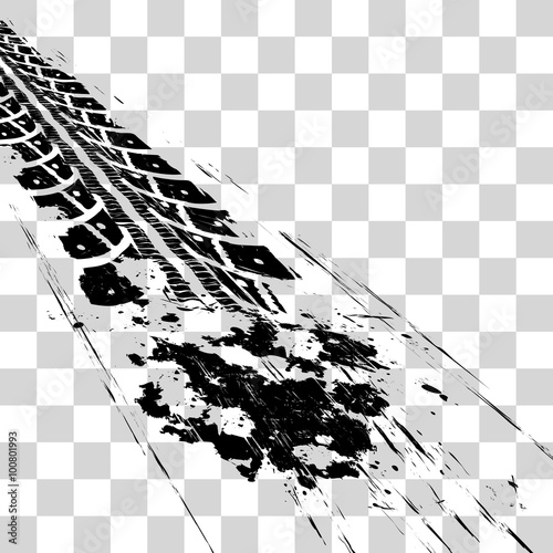 Tire tracks