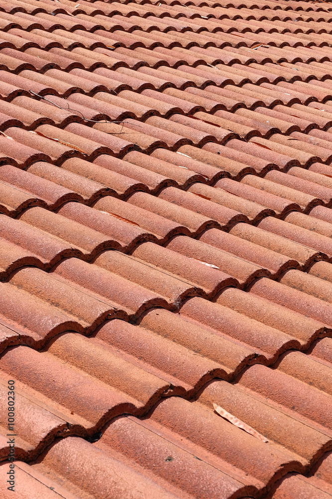 brown tile roof weathered on building residential brown tile roof weathered on building residential