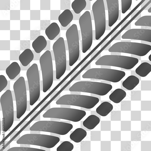 Tire tracks