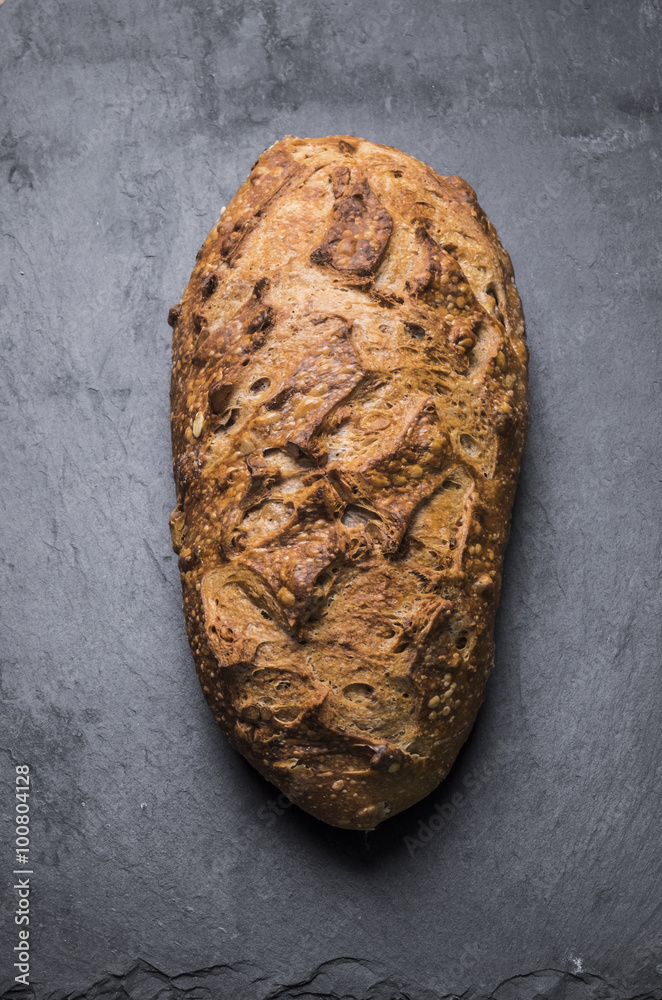 A Freshly baked organic bread A Freshly baked organic bread