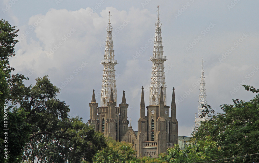 Obraz premium The Catholic Cathedral of Jakarta