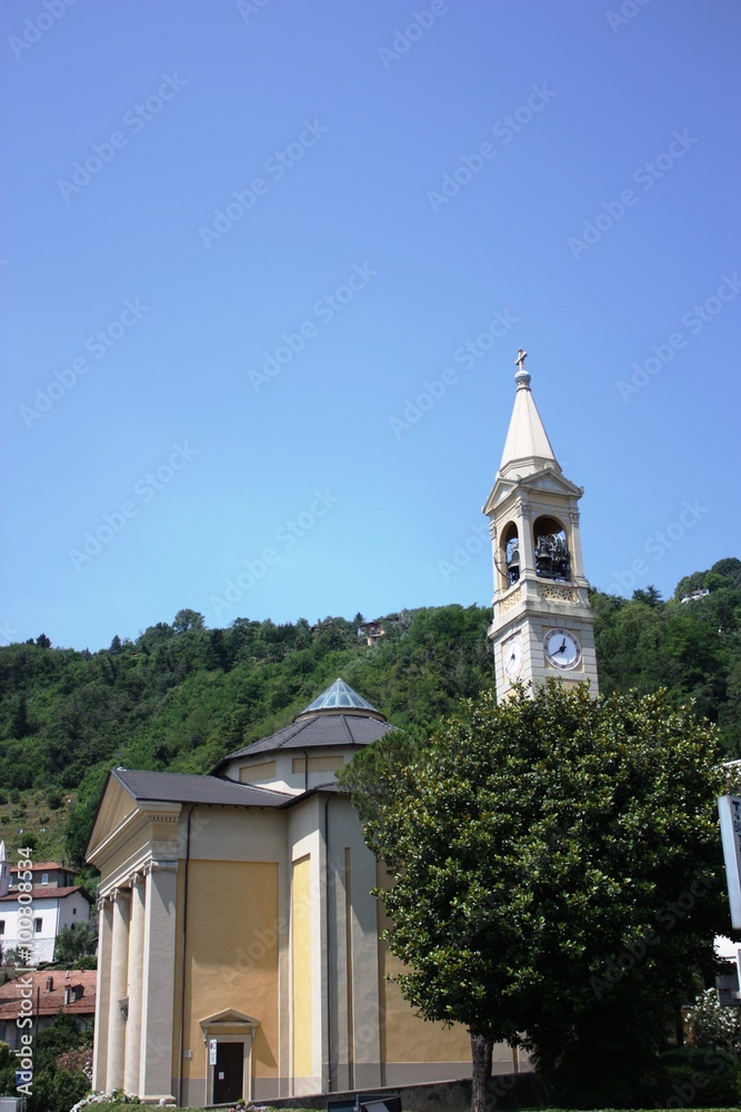 Church of San Rocco in Lesa Solcio at Lake Maggiore, Italy