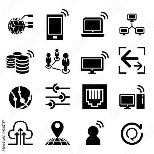 Network idea concept icon