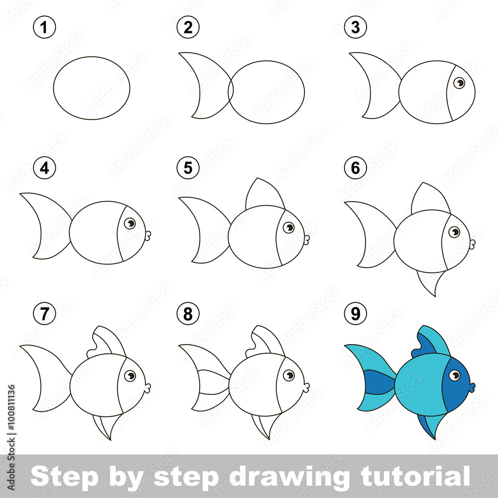 How to Draw a Cute Fish in 9 Easy Cute Fish Drawing Steps