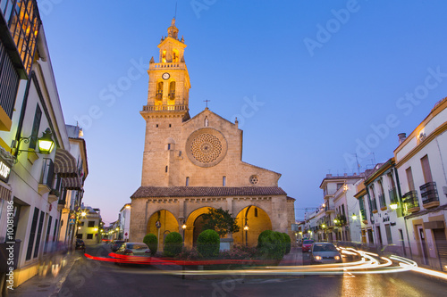 Canvas Print CORDOBA, SPAIN - MAY 27, 2015: The gothic - mudejar church Iglesia de San Lorenz
