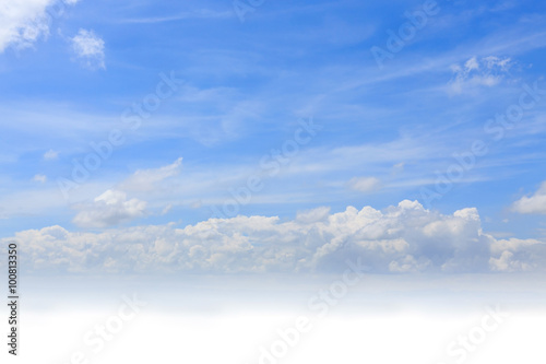 cloud on clear blue sky, cloudy dramatic sky background