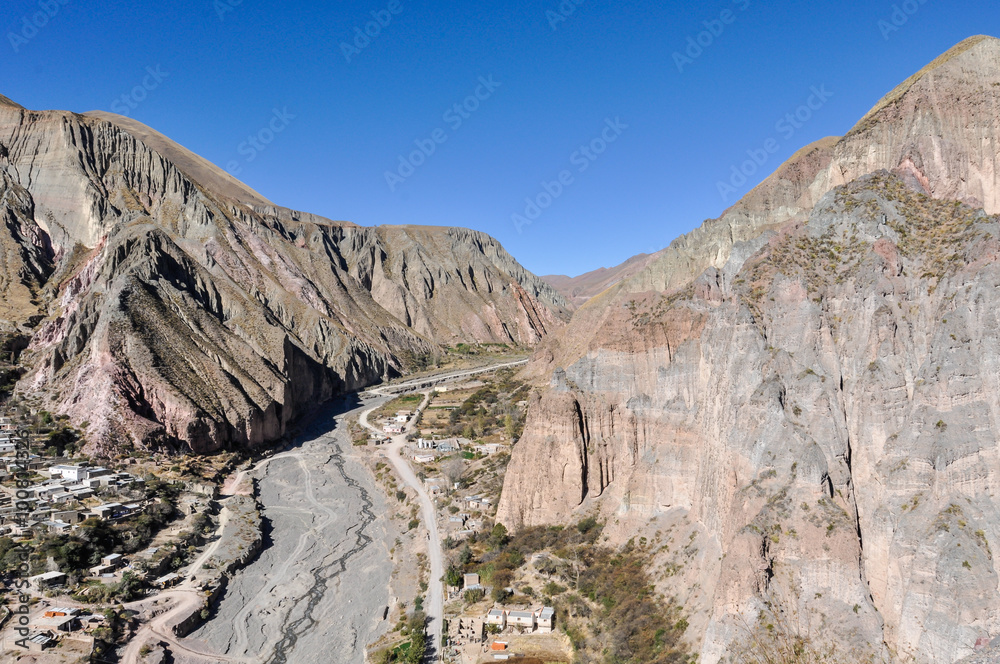 View of the Quebrada de la Humahuaca in Iruya,  Argentina