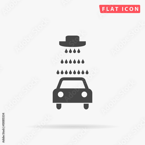 Car wash simple flat icon