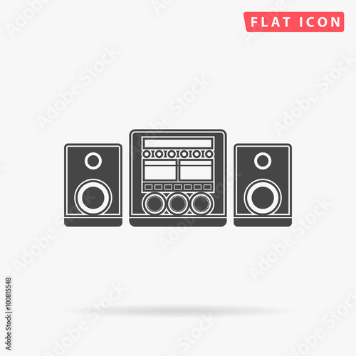 Sound System simple flat icon