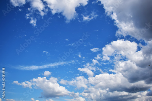 blue sky with clouds closeup © akepong srichaichana