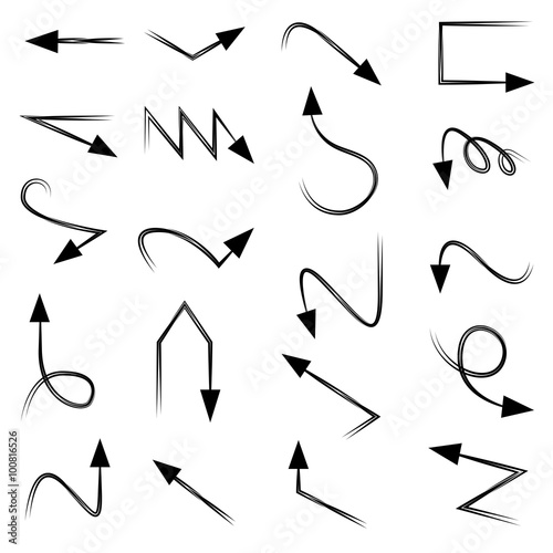 doodle arrows  sketch arrows