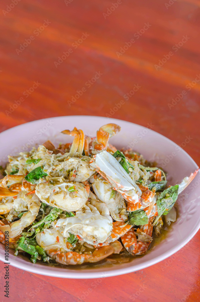 Stir fried Crab Stir fried Crab