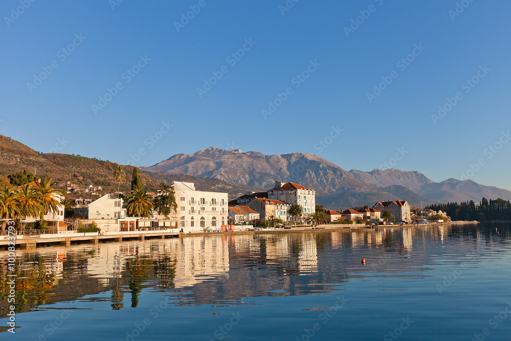 Quay of Tivat town, Montenegro