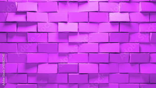 3d generated abstract background  rendered surface with brick displacement facture