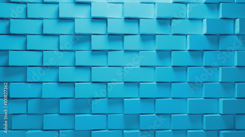 3d generated abstract background  rendered surface with brick displacement facture