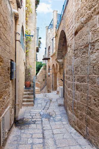 Te Aviv - Little aisle of old Jaffa photo