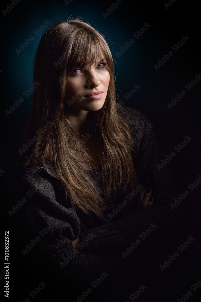 young pretty woman portrait
