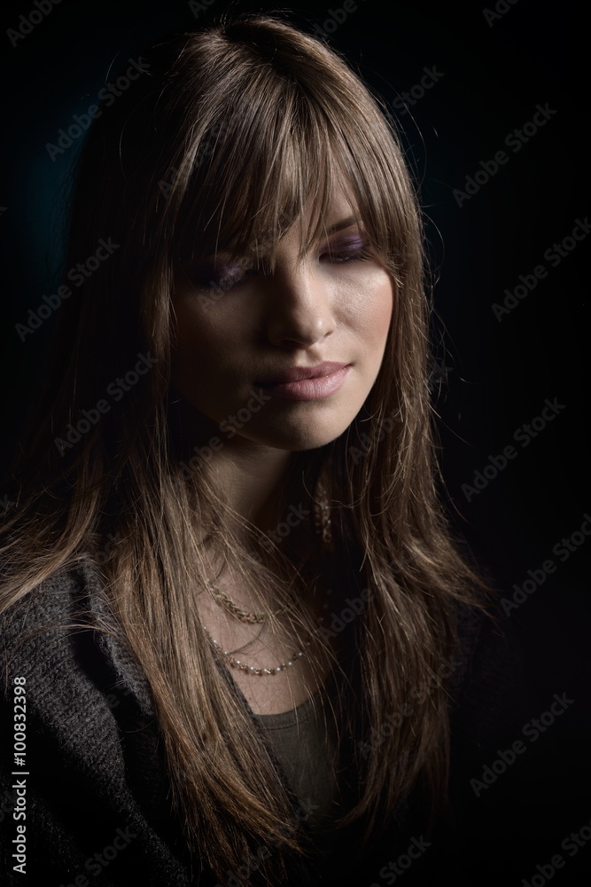 young pretty woman portrait young pretty woman portrait