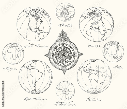 Maps atlas continents.